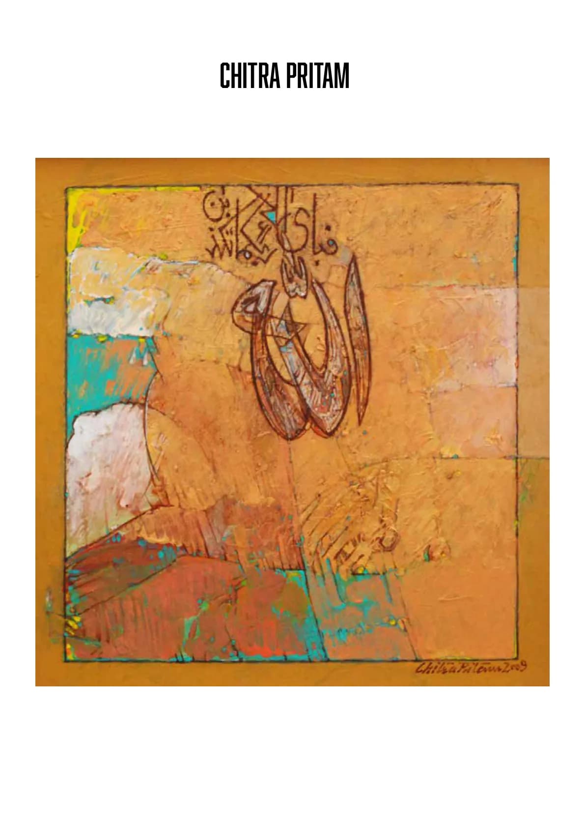 Chitra Pritam — Oil on Board, 13×13.5